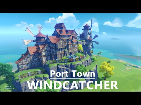 Serenitea Pot - Port Town Windcatcher [Genshin Impact]