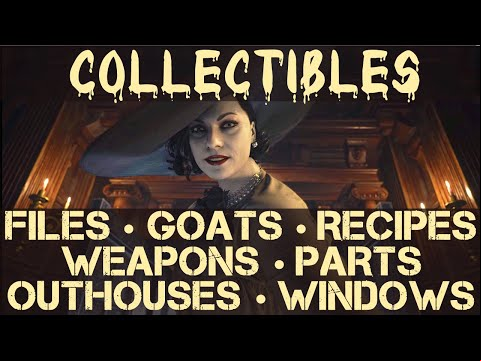 Resident Evil 8 Village All Collectible Locations (Goats, Files, Outhouses, Recipes, Gun Parts etc.)