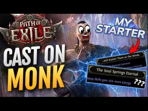 [PoE 2] AUTO CoC + CoS BALL Lightning - MONK Starter Build Idea for Invoker in Path of Exile 2