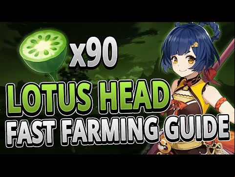 Lotus Head 90 Locations FAST FARMING ROUTE | Genshin Impact 2.1